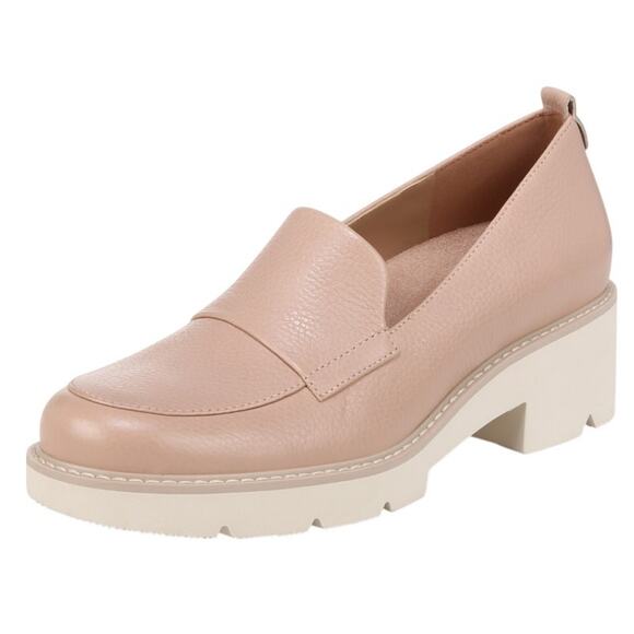 Naturalizer Womens Darry Loafers US 8 M EU 38.5 Blush Leather EUC
